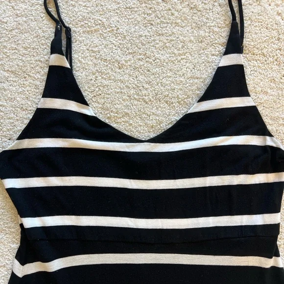 STRIPED MAXI DRESS - Picture 7 of 9